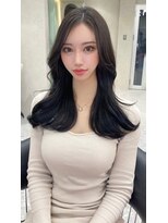 ロンド マーレ 天神大名店(Lond mare)&nbsp;艶髪　ロングヘア　韓国ヘアレイヤーカット　福岡天神　前髪あり