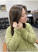 ブリーチなし/透明感/オリーブベージュ/艶髪/夏目寧々