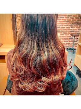 エルバイシオン(aile by sion) ベージュピンク×グラデーションカラー