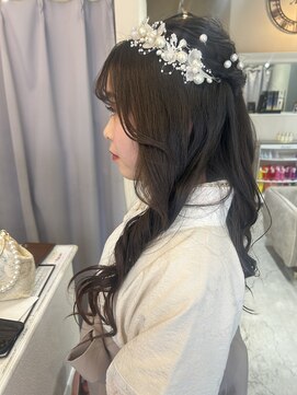 サンクチュアリー ウィズ コネクト(Sanctuary with connect) ハーフアップアレンジ