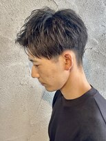 ニアウ 高崎店(Niau)&nbsp;メンズショートアップバングパーマ群馬高崎眉毛