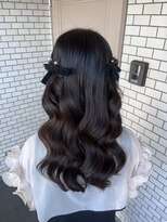 ソノ(sono) ハーフツイン ダウンスタイル  ベロアリボン 