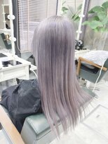 デイズ(days)&nbsp;デザインカラーロング☆ラベンダーグレージュカラー小顔