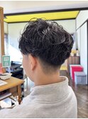 メンズカット+パーマ