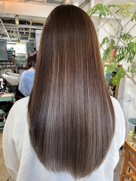 ロア インターナショナル 新宿店(LoA International) 【LoA】インナーカラーアンブレラカラーブラウンベージュ