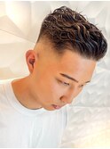 スキンフェード/メンズパーマ/バーバースタイル/アイロンパーマ