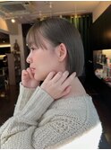 オリーブカラー＋ボブ