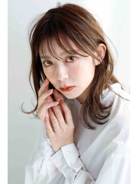 リンク(Lin9) 透明感/赤み消し/シースルー/ミディアム/白髪ぼかし/ハイライト