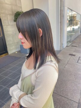 レフ(LEF) ブリーチなしダブルカラー/チャコールオリーブ/ヌーディーカラー