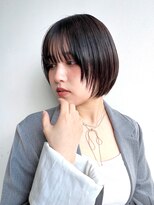 トルネード(TORNADO) 大人ミニボブ前髪ありフェイスレイヤー丸顔暗髪K20250623
