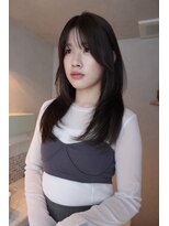 ネルケ 立川(nelke)&nbsp;ロングレイヤー 韓国風レイヤー 顔まわりレイヤー ワンホン