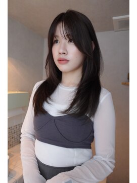 ネルケ 立川(nelke) ロングレイヤー 韓国風レイヤー 顔まわりレイヤー ワンホン