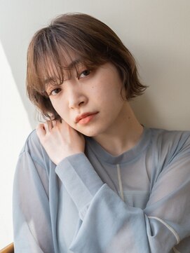 ピズム(PISM) ショコラアッシュ/ショートボブ/ベビーバング/ワイドバング