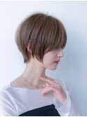 デザインカラー/レイヤーカット/ウェットヘア/オリーブベージュ