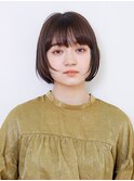 とろけるツヤ感のミニボブ