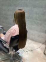 ソル 八王子(SOL)&nbsp;「縮毛矯正でも叶う！ヌーディーベージュの透明感ストレート」