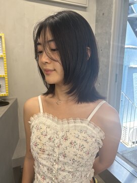 キーチェ 梅田中崎町(keych) レイヤーカット/オリーブベージュ/大阪梅田/中崎町