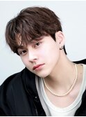 シースルーマッシュダウンパーマ韓国マッシュニュアンスパーマ