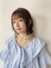 アールヘア ナチュラルアンドオーガニックサロン&nbsp;レイヤーボブ×オリーブベージュ【オーガニックカラー】