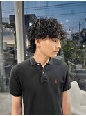 波巻きパーマ/マッシュウルフ