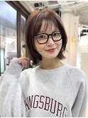 似合わせカット ボブヘア 縮毛矯正 ミニボブ 切りっぱなしボブ