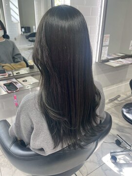 ヴァンカウンシル 一宮店(VAN COUNCIL) 韓国風ナチュラル艶ロング ゆる巻きと相性のいいハイライト