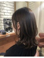 ヘアメイク フレンシア(hair make flencia)&nbsp;くびれセミディ×ショコラグレージュ【151スタイル】