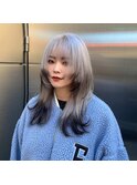 イメチェンヘアスタイル/ピンクベージュ/アンブレラカラー渋谷