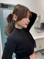 hyon myon/RISEbyREVO 綾瀬店【ヒョンミョン】&nbsp;ハッシュカット/デザインカラー/グレージュ[綾瀬駅/韓国ヘア]