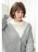 【Story】ラフなパーマの耳掛けとろみショートボブ♪