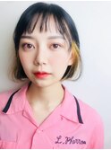 アクセントカラーボブ【RENJISHI】