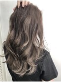 【REJOICE hair】ダークホワイトバレイヤージュ