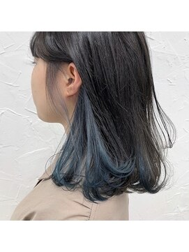 プライズ 所沢プロぺ通り店(prize) インナーカラー、イヤリングカラー、ネイビーカラー【所沢】