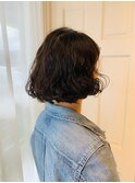 前上がりパーマボブ☆