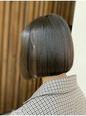 ぱつっとボブ/おかっぱ　ボブ/ミニボブ　サラサラ艶髪ストレート