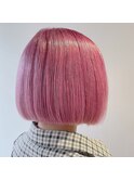 ボブ ピンクヘアー