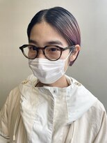 ヘアー アイス 御器所本店(HAIR ICI) タイトショート × ピンクラベンダー