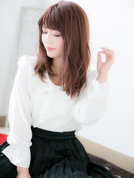 ドクターズサロン LAB 小山店 エレガンスレッドで大人かわいい小顔セミディf小山20代30代40代