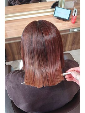 アッシュ 清瀬店(Ash) 【髪質改善】オレンジブラウン系カラー　Ash清瀬 大嶋
