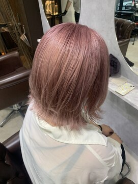 グラッジ 池袋(GLADGE) ピンク、ミルクティー、ブリーチカラー