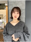 大人可愛いモテ髪20代30代40代くびれヘア外ハネミニボブ