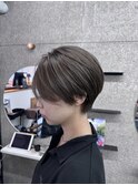 コンパクトショート×グレージュ