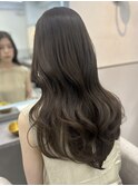 透明感カラー/前髪カット/ヘアセット/モテヘア/レイヤーカット