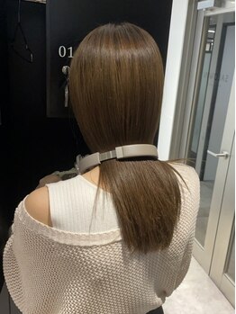 ヘアーメイク マティエール(Hair Make matiere)の写真/【髪質改善】13種類のトリートメントを一人一人の髪質に合わせて調合するオーダーメイドのトリートメント◇
