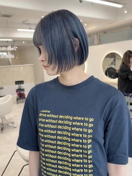 イェッカ(YECCA) ブルーカラーミニボブ