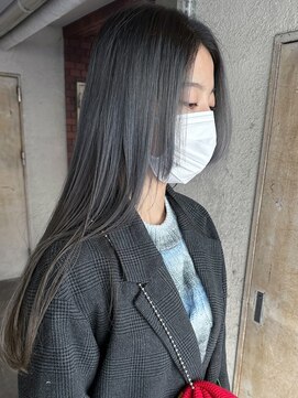 ガーデンヨコハマ(GARDEN YOKOHAMA) ブルージュグレージュグラデーションロング似合わせカット寒色