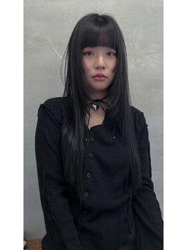 ナル(nalu.) ステップカット/黒髪ロング/姫カット