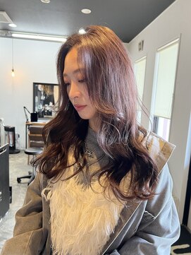 h 鳥大前 レイヤーカット、カラー