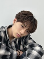 ロンドホットリップ 立川(Lond hot lip)&nbsp;men'sフェザーパーマブルーブラックメンズブリーチなし立川