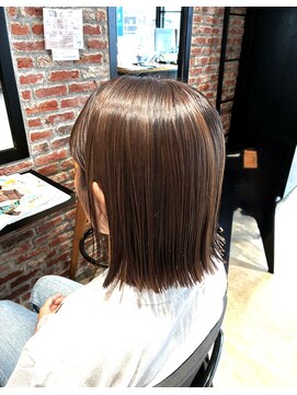 オーガニック アトリエ 大宮(organic+atelier) 3時0代40代夏髪質改善カラー×外ハネボブでトレンド感溢れる
